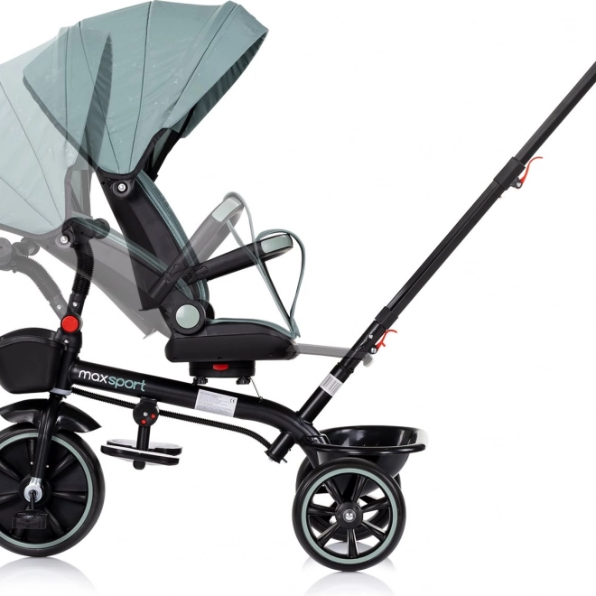 Tricicletă cu copertină 2în1 Chipolino Max Sport Basil