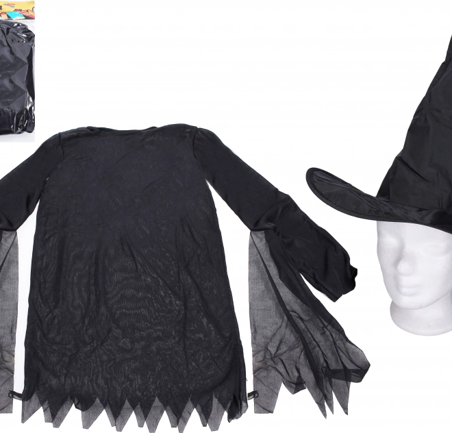 Set carnaval vrăjitoare negru