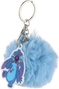 Breloc pentru chei Stitch cu pompon