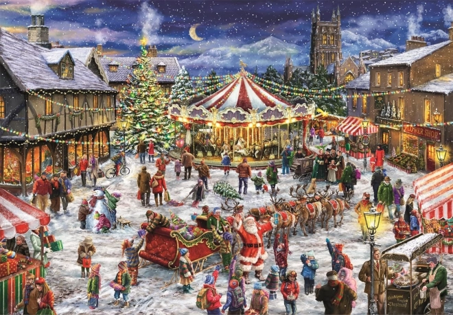 Puzzle CLEMENTONI Târgurile de Crăciun 1500 piese