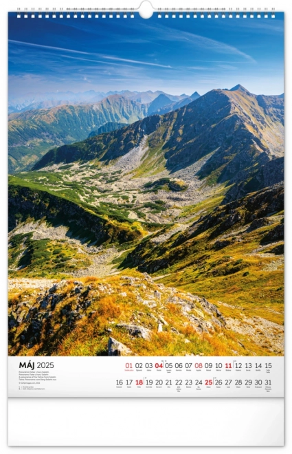 calendar de perete Tatry 2025