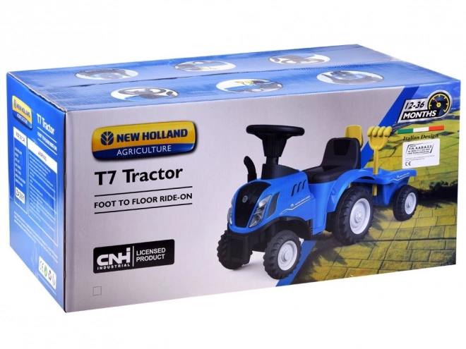 Tractor New Holland cu remorcă pentru copii