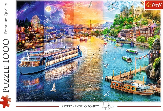 Puzzle Rejs pe râu 1000 de piese