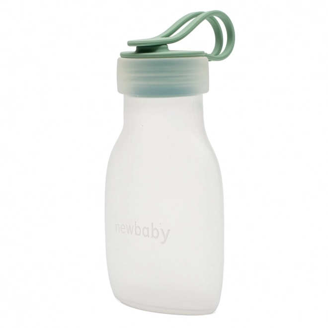 Lăptic New Baby din silicon verde 15 cm