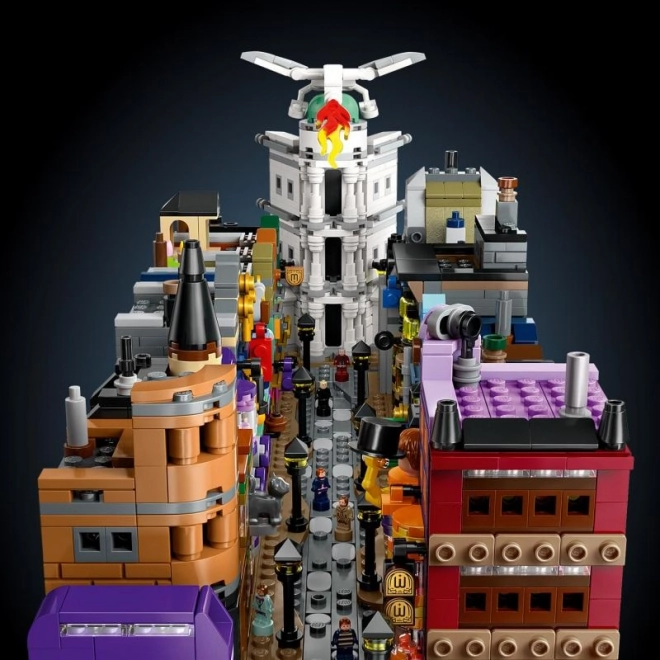 Modelul miniatural Magazine magice din strada Diagon de la LEGO Harry Potter