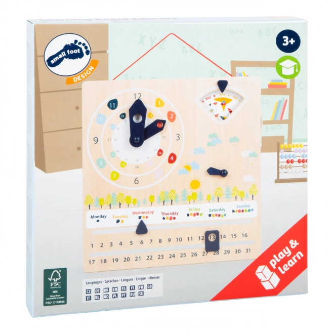 calendar didactic cu ceasuri small foot