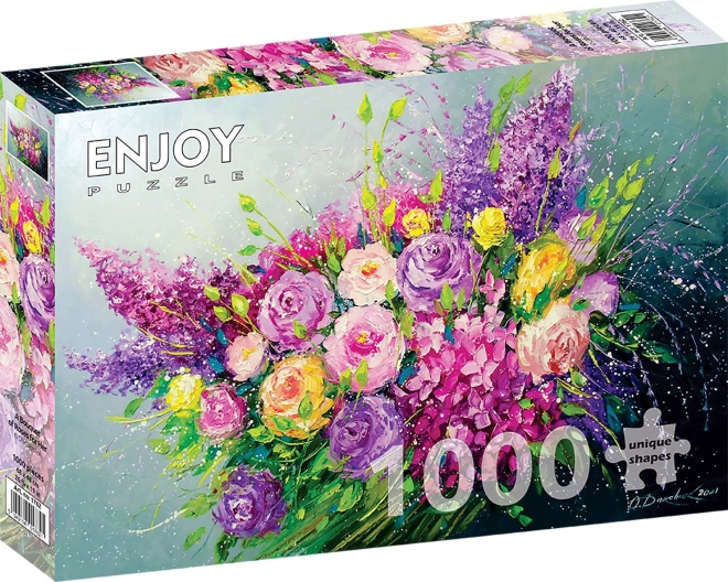 Puzzle buchet de trandafiri pentru ea 1000 de piese