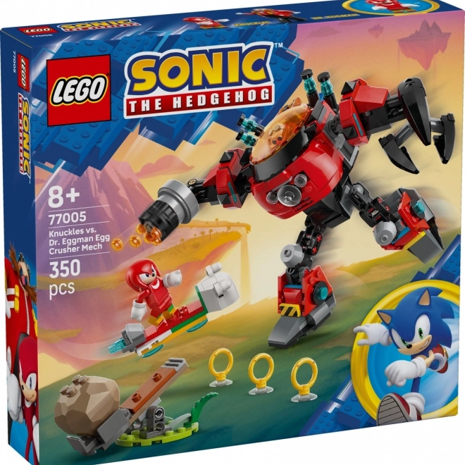 Cărămizi Sonic Knuckles împotriva Dr. Eggman în Mechu Egg Crusher