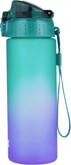 Sticlă pentru băut OXY CLICK 600 ml Ombre Violet-Green din Tritan