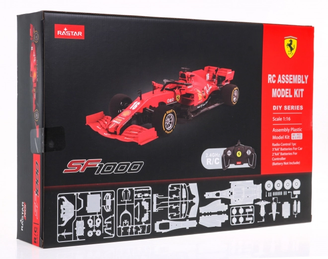 mașina teleghidată Ferrari SF1000 roșie cu kit and pilot