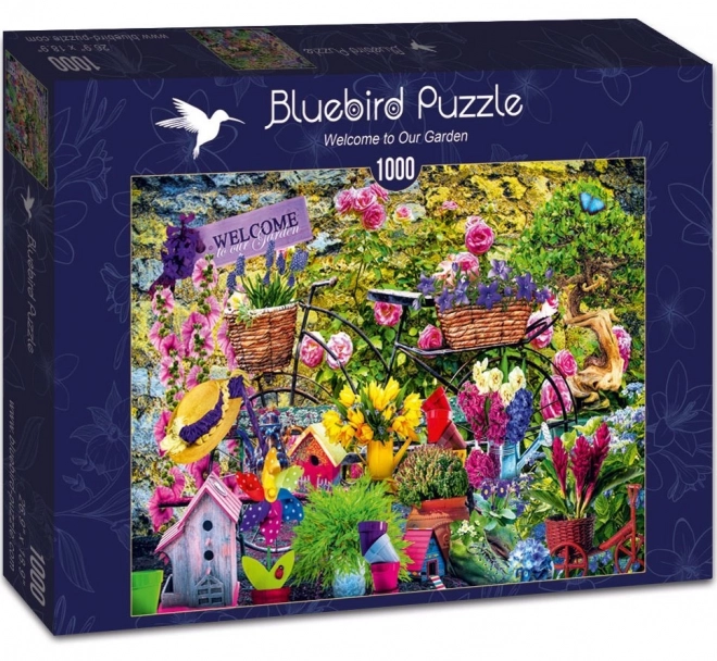 Puzzle Bluebird bine ați venit în grădina noastră 1000 de piese