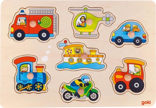 Puzzle transport cu mânere