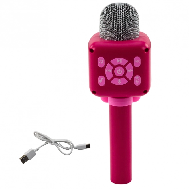Microfon karaoke wireless Bluetooth roz
