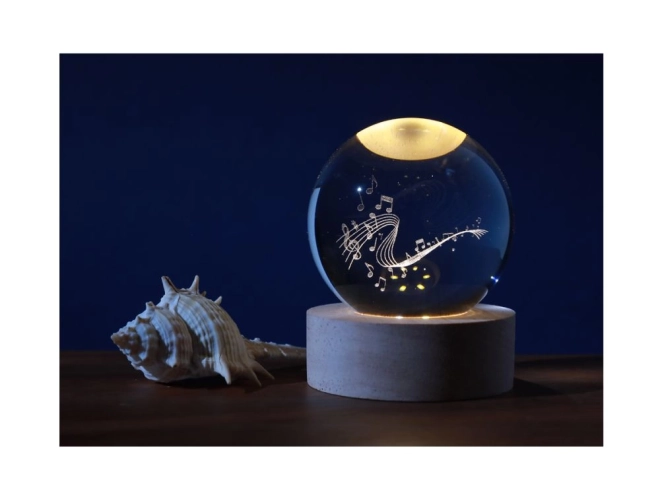Lampă de Cristal Muzică 6 cm