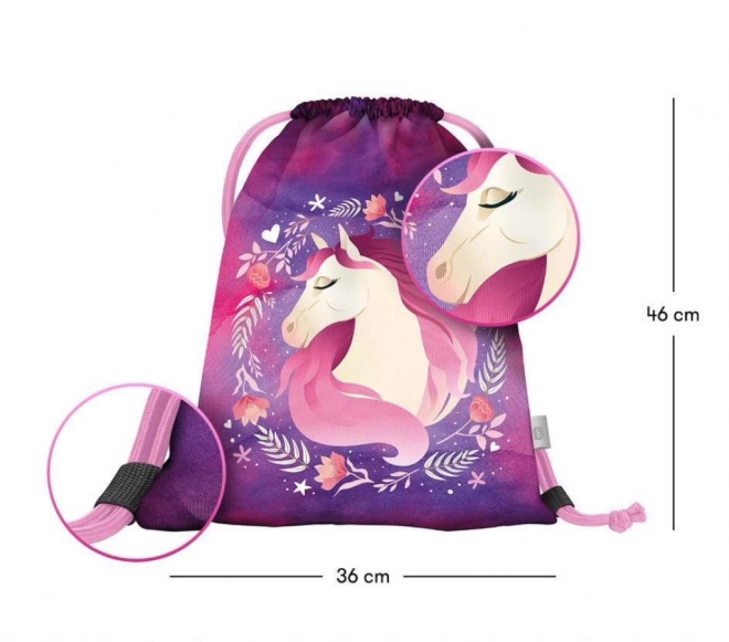 Set școlar Baagl Ergo Cal: ghiozdan, penar, săculeț, dosar, cutie
