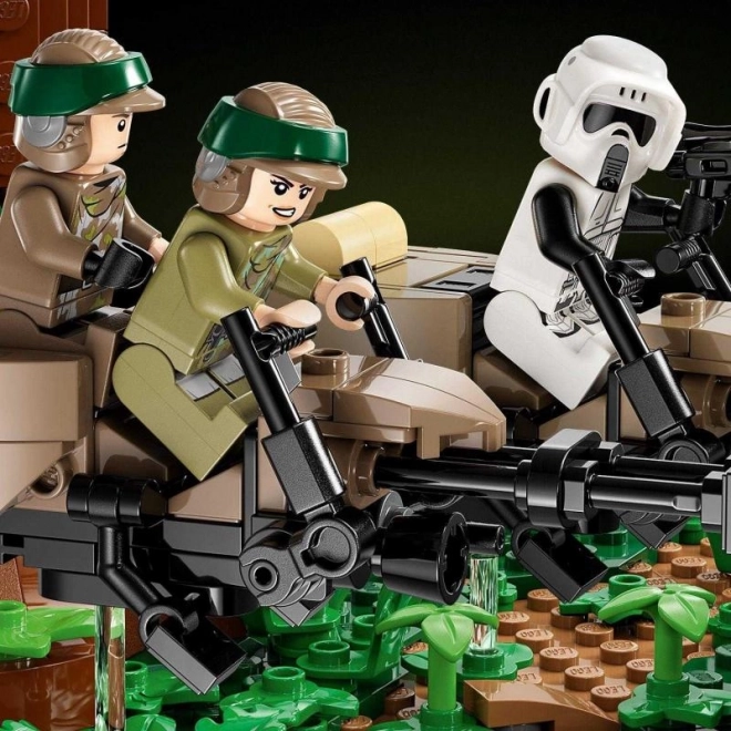 Diorama: urmărirea cu speeder pe Endor STAR WARS LEGO