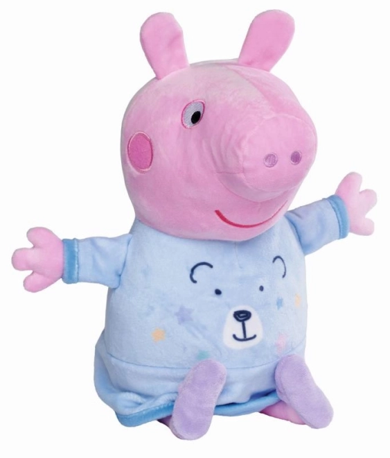 Peppa Pig Pliș Osușor 2-în-1 cu Lumină, Albastru, 25 cm