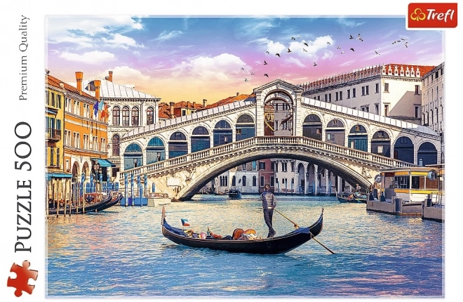 Puzzle Trefl 500 piese - Podul Rialto, Veneția