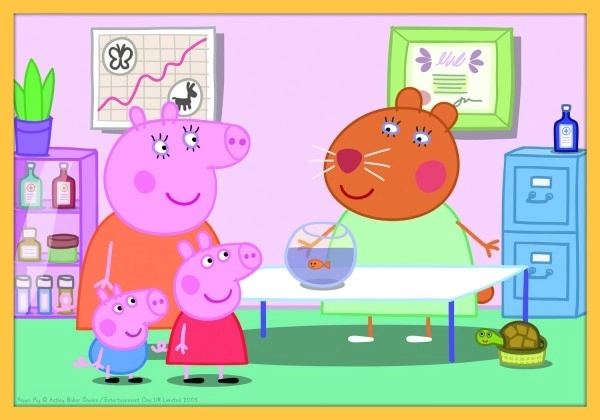 Puzzle Prasátul Peppa 10 în 1