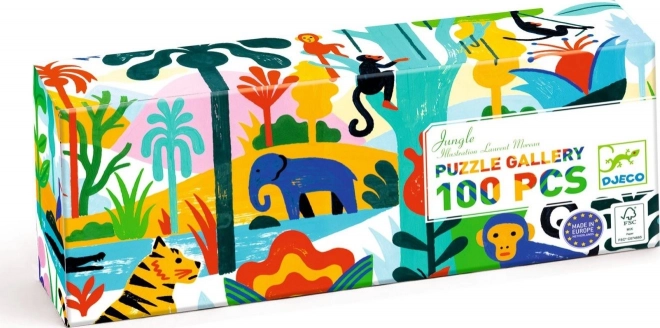 Puzzle panoramic junglă 100 piese