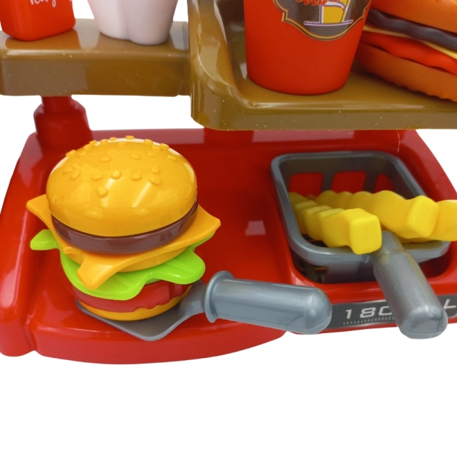 Set Fast Food XXL cu Casă de Marcat și Distribuitor Băuturi