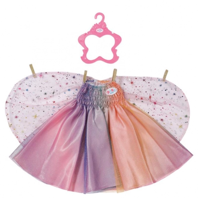 Rochie pentru păpușa BABY born Zână Curcubeu