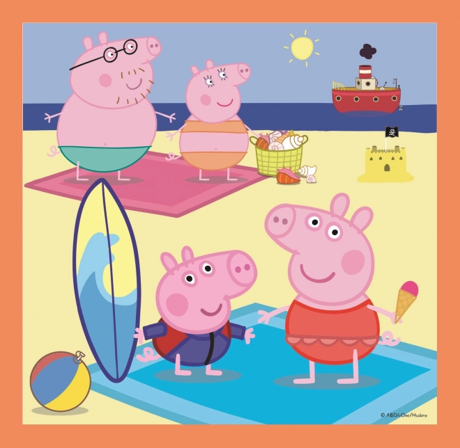 Puzzle Peppa Pig Idei uimitoare 3 în 1