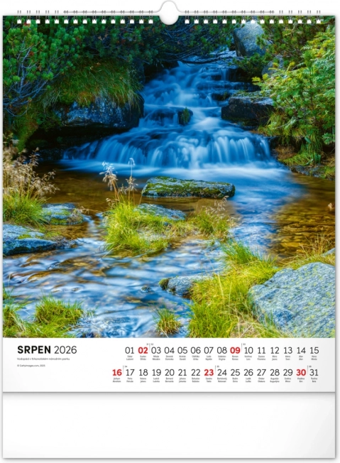 Calendar de perete Krkonoše 2026
