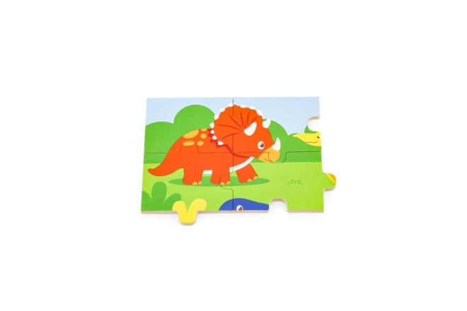 Puzzle lemn Dinozauri