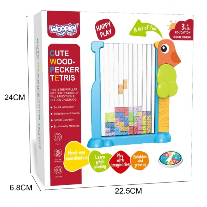 WOOPIE Joc educativ Tetris Cuburi Colorate