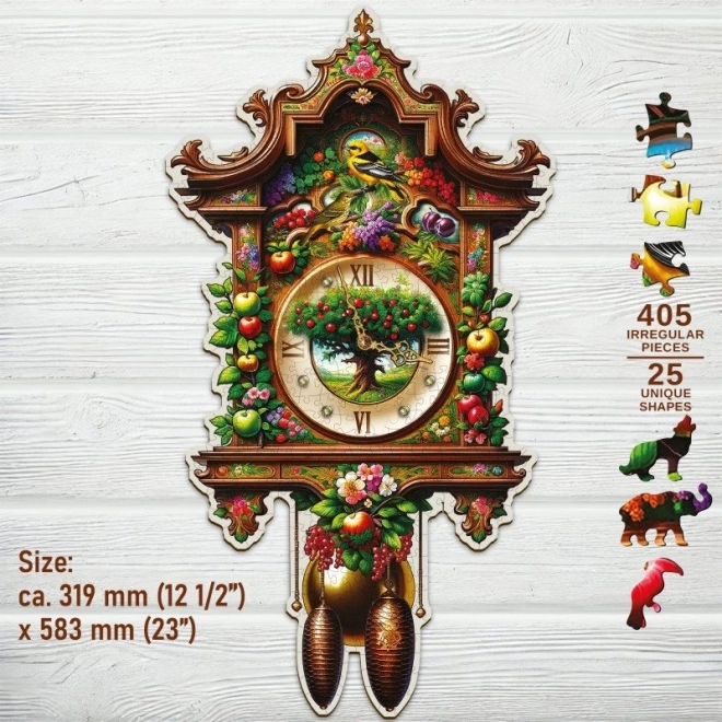 Puzzle din lemn Ceasul cu cuc