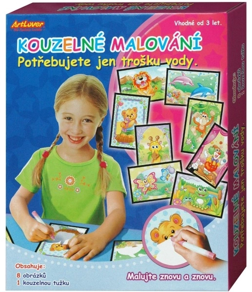 Kouzelné picturi de apă cu 8 desene