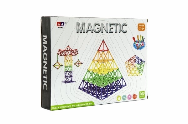 Set de construcție magnetic Witka 200 buc