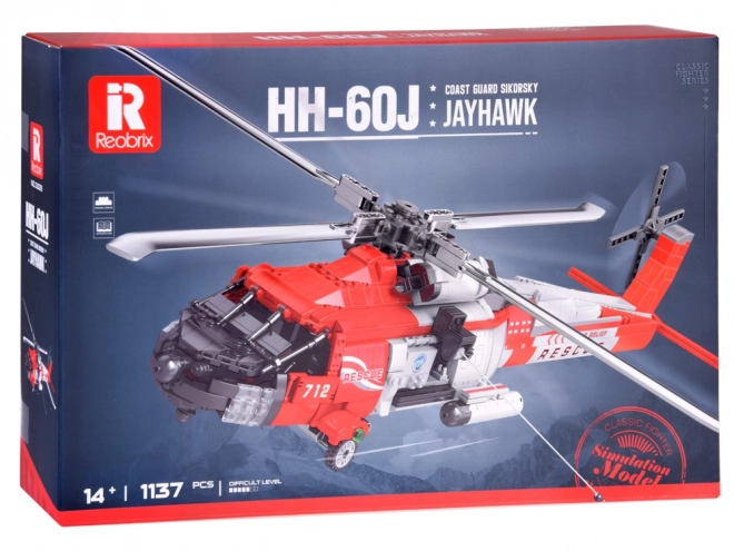 Set construcție elicopter Sikorsky HH-60J Jayhawk 1137 piese