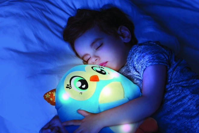 Lumiluvs bufniță de pluș cu lumină de noapte