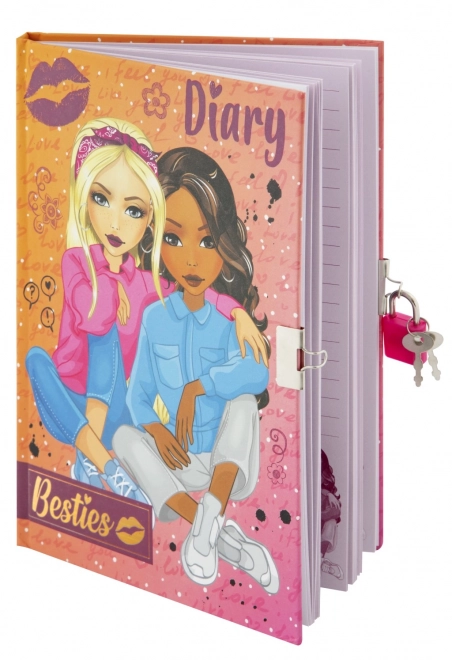 Diario cu încuietoare Besties A5