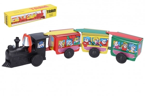 Tren metalic cu mecanism de tragere 28 cm