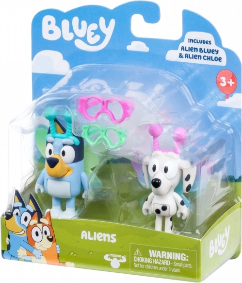 Figurine Bluey pachet dublu Baby Bluey și Chloe