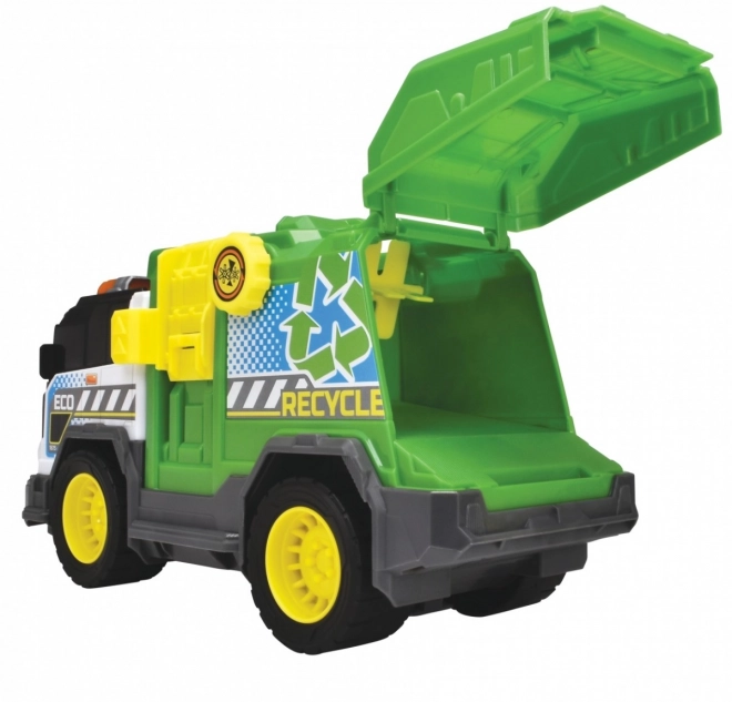 Camion de gunoi verde 30 cm