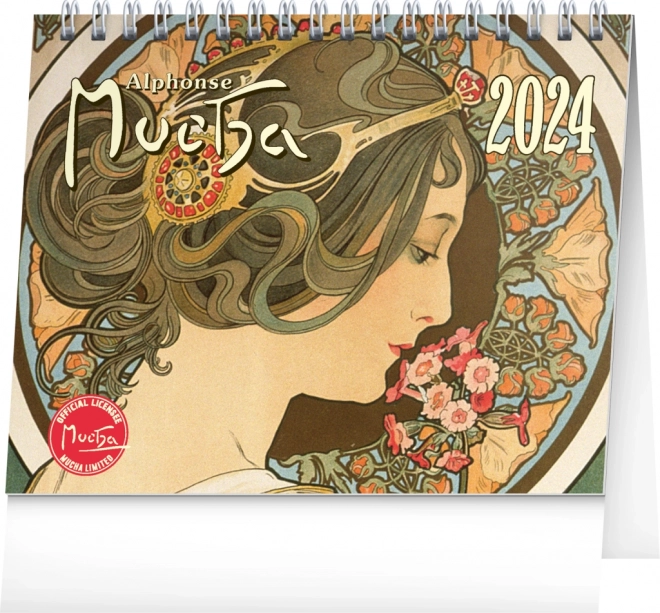 calendar de birou Alfons Mucha 2024