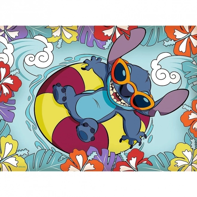 Puzzle 30 piese Lilo și Stitch în vacanță