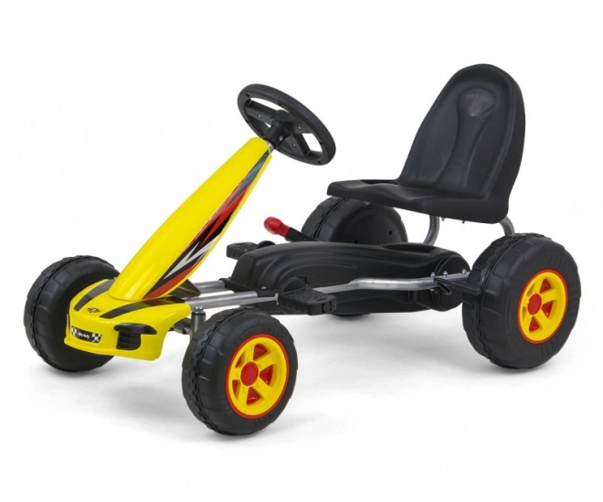 Gokart cu pedale Viper galben