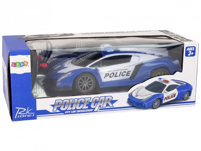 Mașină de curse poliție R/C cu telecomandă și acumulator