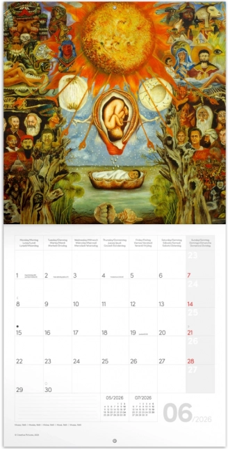 Calendar cu notițe Frida Kahlo 2026