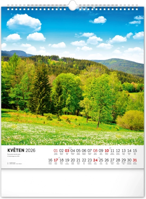 Calendar de perete Șumava 2026