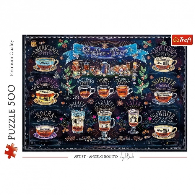 Puzzle Trefl 500 piese - Timp pentru cafea