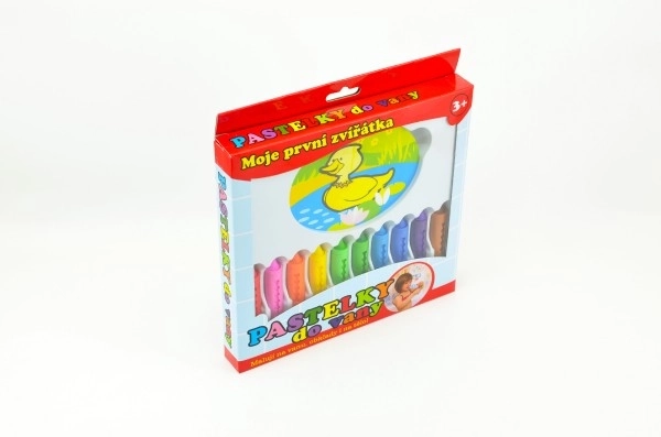 Pastelke de baie Prima Mea Zoo Set 10 cu Burete