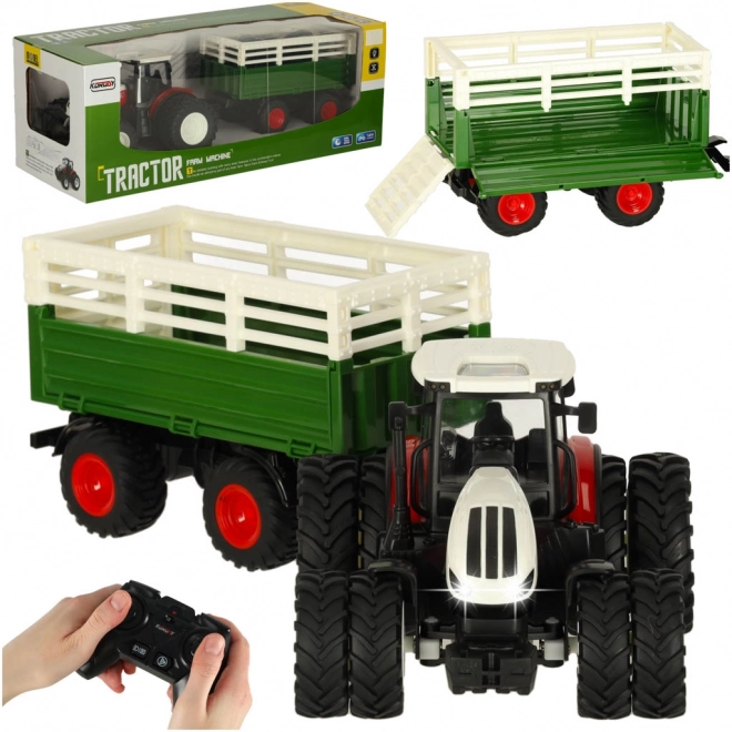 Tractor RC cu remorcă