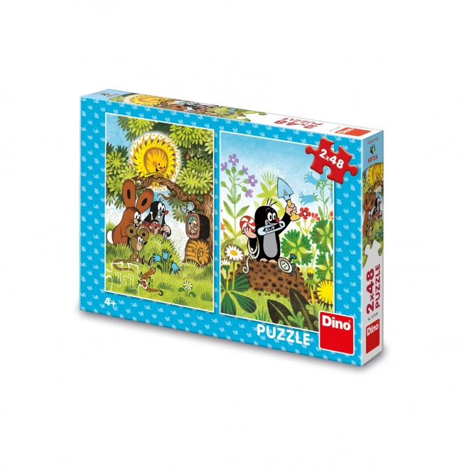 Puzzle Krteček și prietenii 2x48 piese