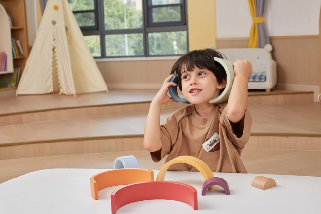 VIGA PolarB Puzzle Curcubeu Lemn Montessori